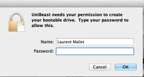 unibeast password